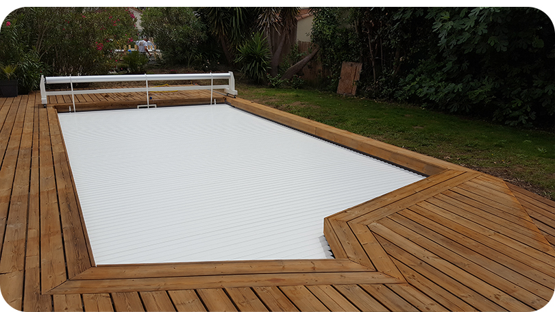 Volet piscine mobile PVC